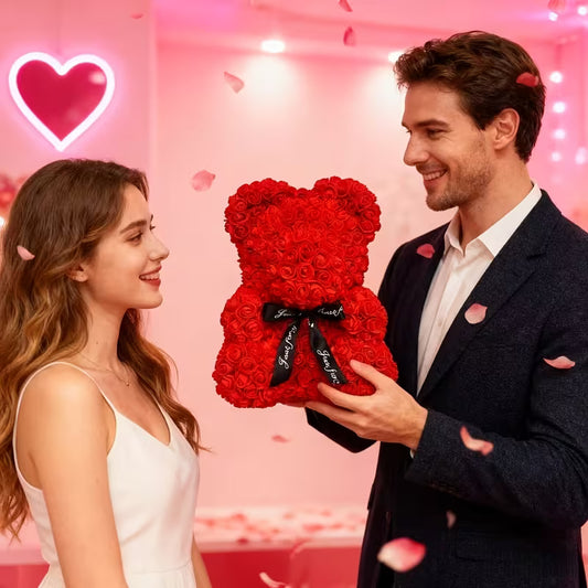 Ursuleț din Trandafiri – Cadou Special de Valentine’s Day